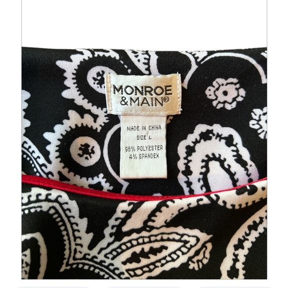 Monroe & Main‎ Red Floral sheath dress, size L. - Picture 3 of 3